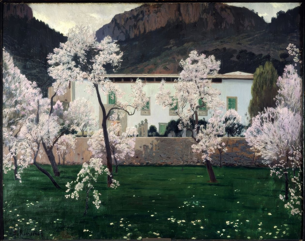 Kukkivat mantelipuut tekijältä Santiago Rusiñol