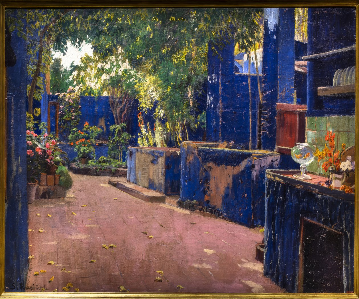 Sininen patio tekijältä Santiago Rusiñol