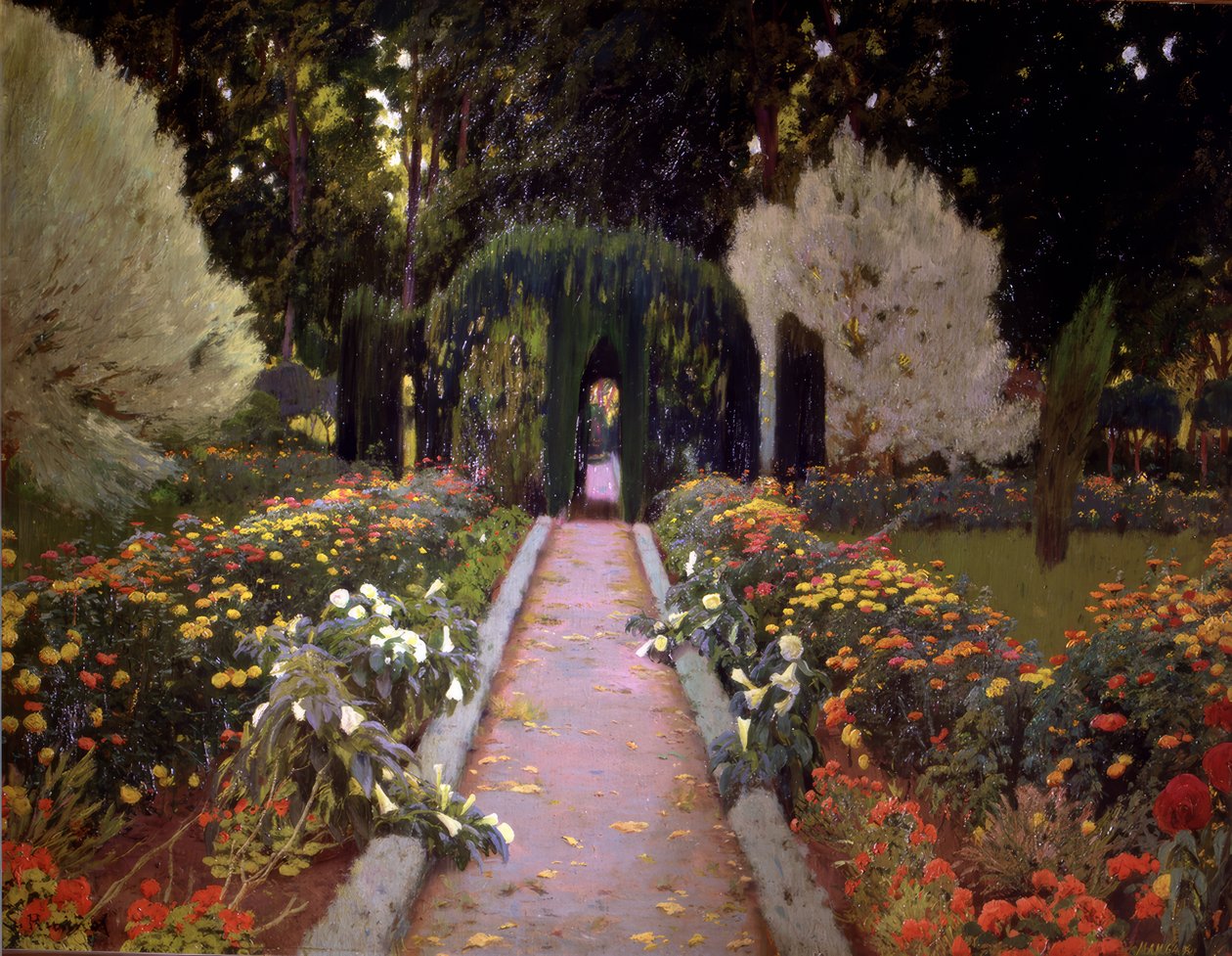 Aranjuezin puutarha (Arbour) tekijältä Santiago Rusiñol