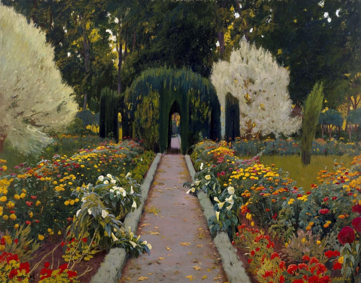 Aranjuezin puutarha. Kiertoliittymä II tekijältä Santiago Rusiñol