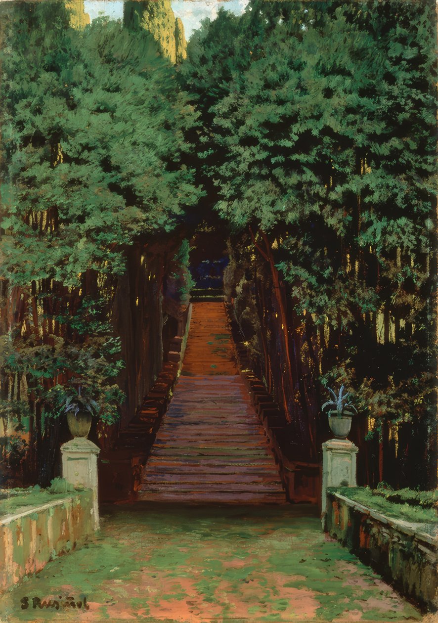 Portaat puutarhassa tekijältä Santiago Rusiñol