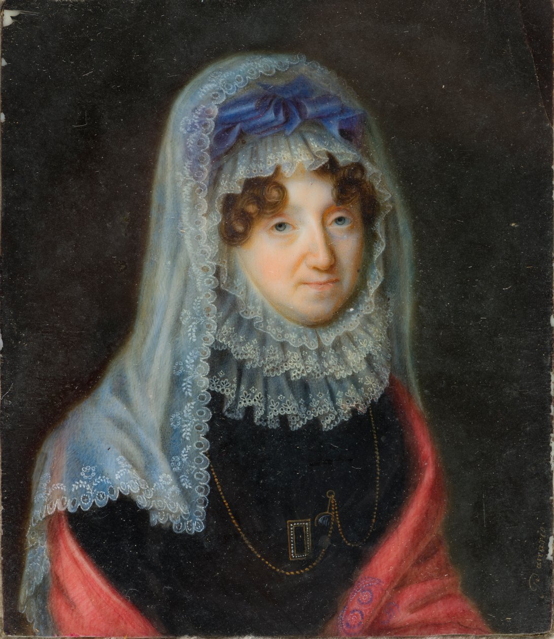 Lucy Byngin muotokuva, Bradfordin kreivitär (1766-1844), n. 1806-1844 (öljy kankaalle) tekijältä Santo Panario