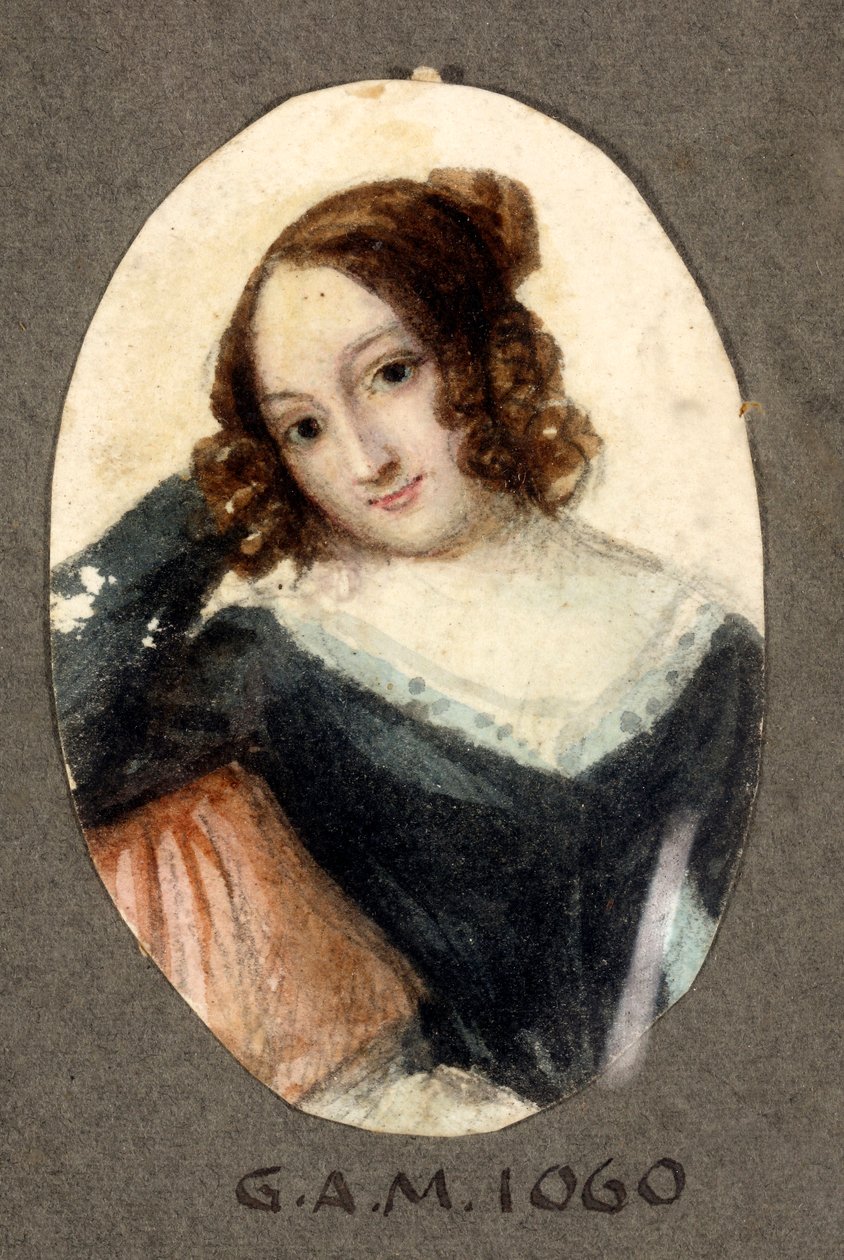 Nuori tyttö vakooja hymyillen Santo Panarion maalaus (1786-1871) 1800-luvun Genes, Galleria d