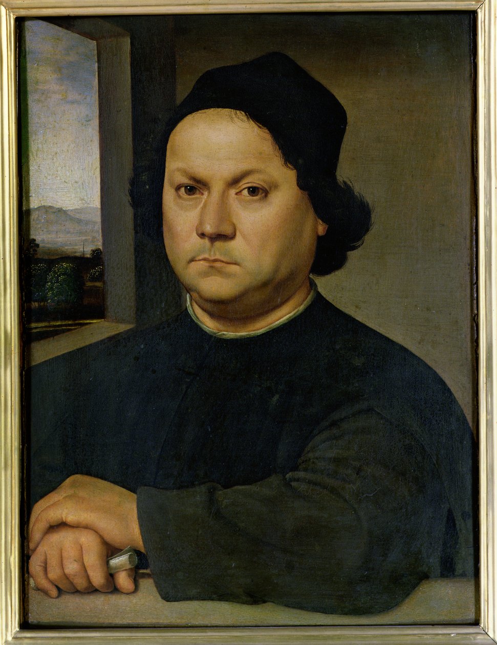 Peruginon muotokuva, n. 1504 (tempera puulla) tekijältä Raffaello Sanzio Raphael