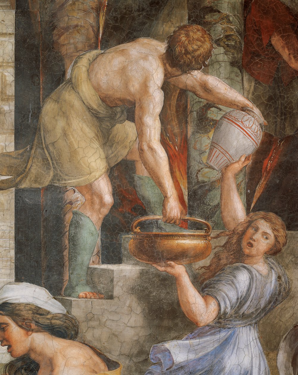 Tuli Borgossa tekijältä Sanzio of Urbino (workshop) Raphael