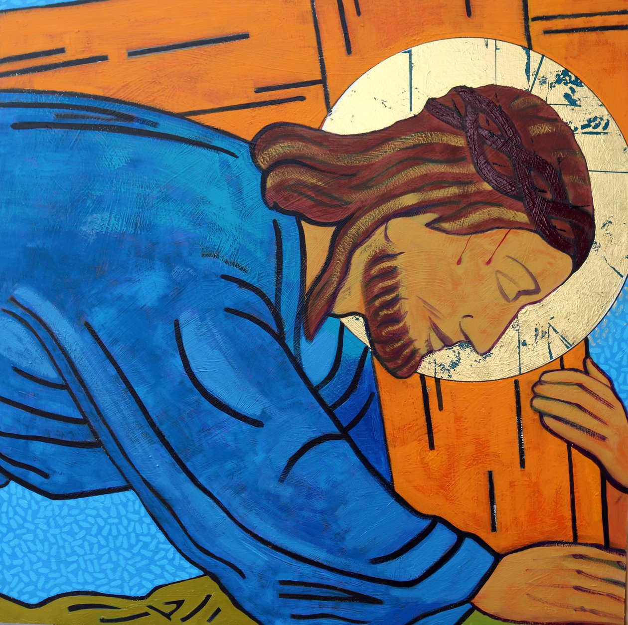 Jeesus kaatuu ristin alle tekijältä Sara Hayward