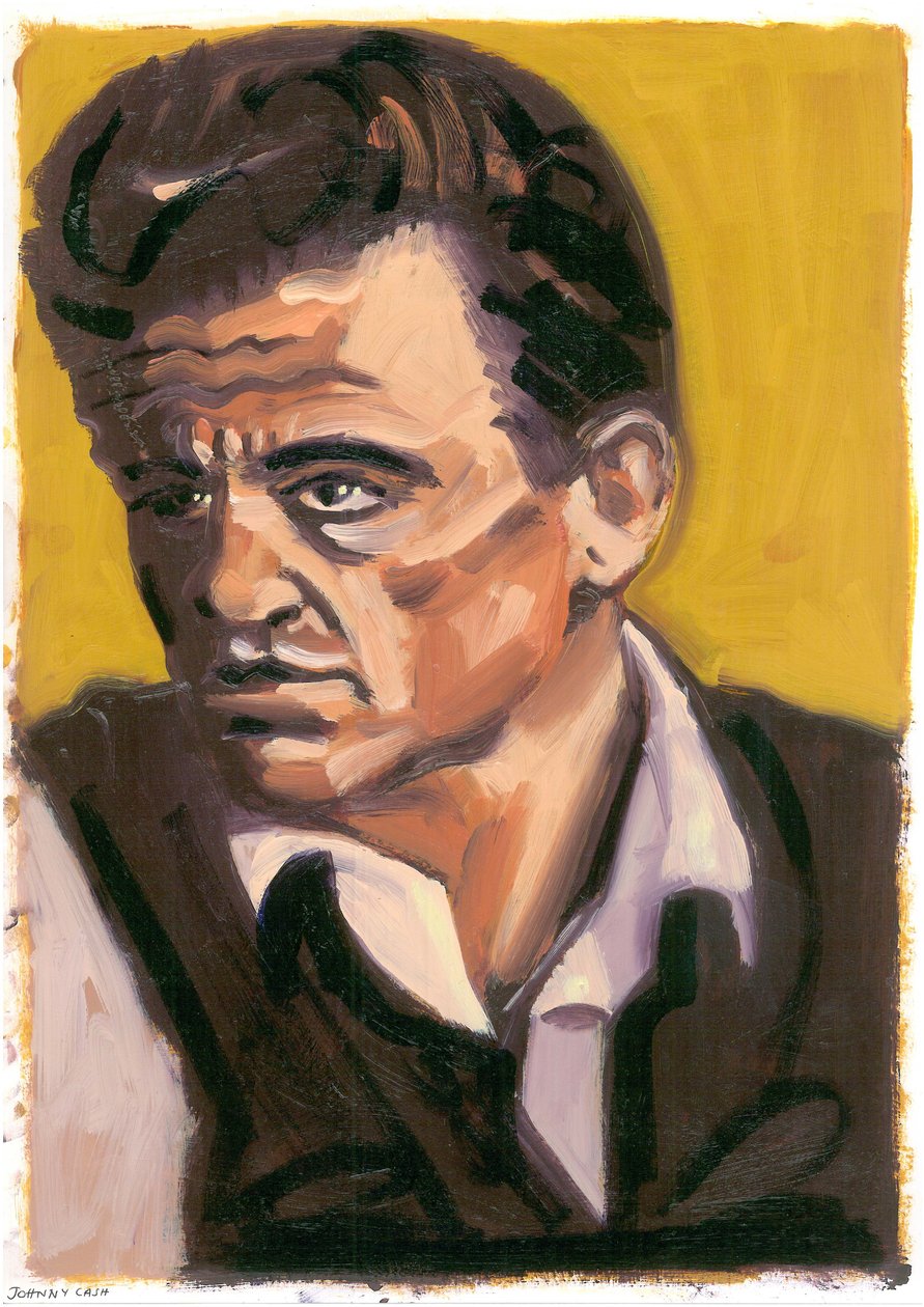 Johnny Cash, 2080 (öljy) tekijältä Sara Hayward
