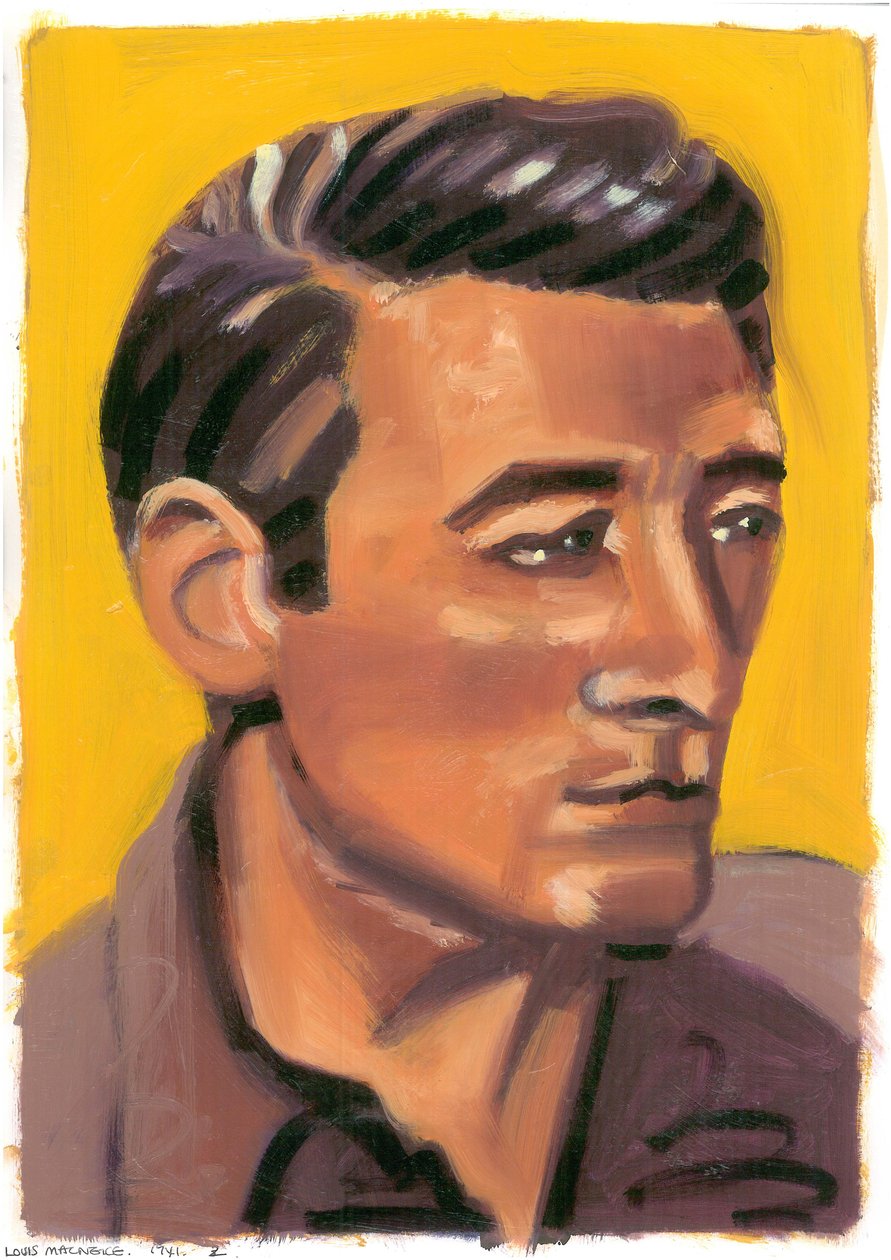 Louis MacNeice, 2008 (öljy paperille) tekijältä Sara Hayward