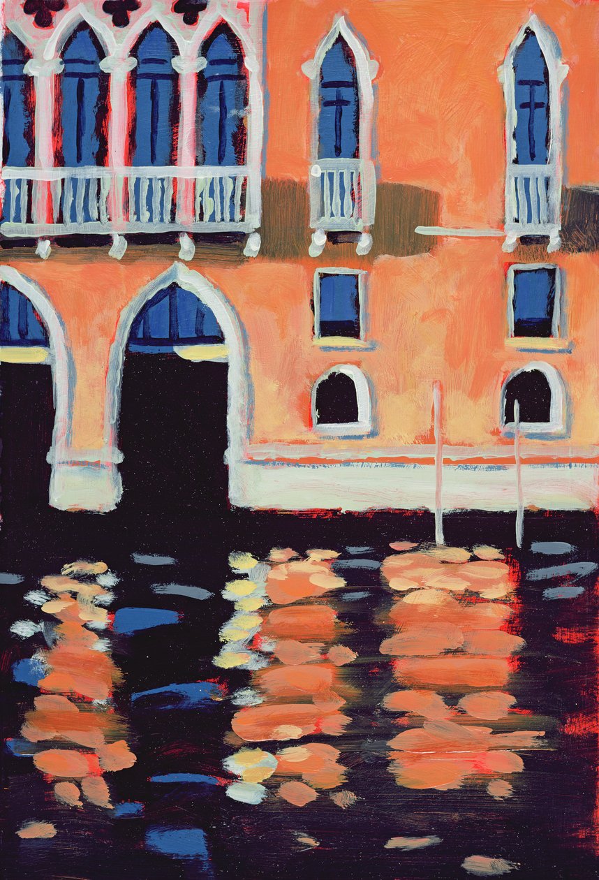 Palazzo, Venetsia (öljy kortille) tekijältä Sara Hayward