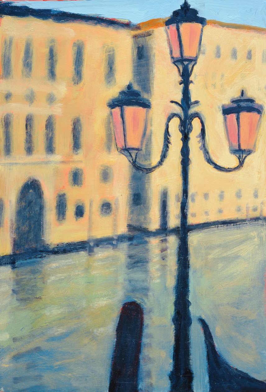 Rialto, Venetsia (öljy kortille) tekijältä Sara Hayward