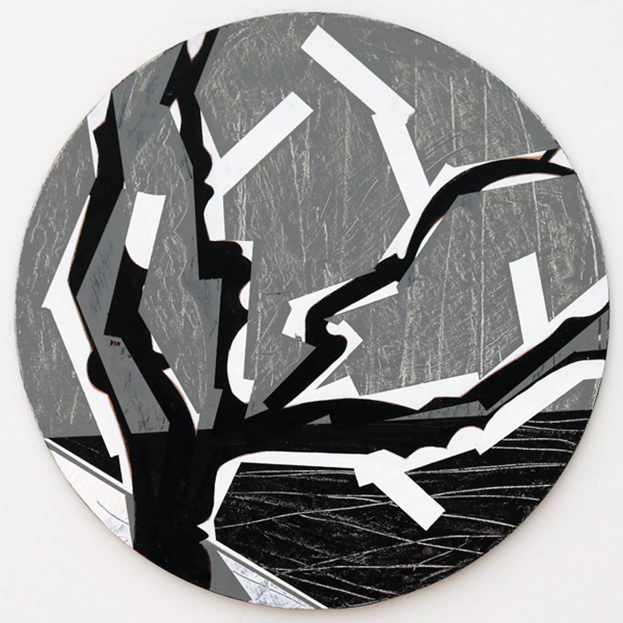 Twixt Heaven & Earth VIII-B (akryyli pyöreällä levyllä) tekijältä Sara Hayward