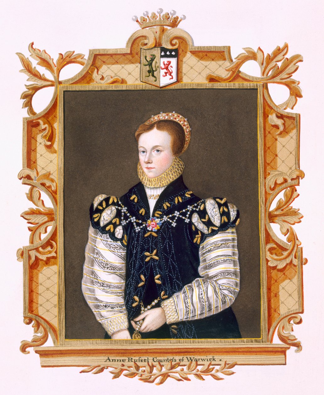 Muotokuva Anne Russellista (k. 1604) Warwickin kreivitär 
