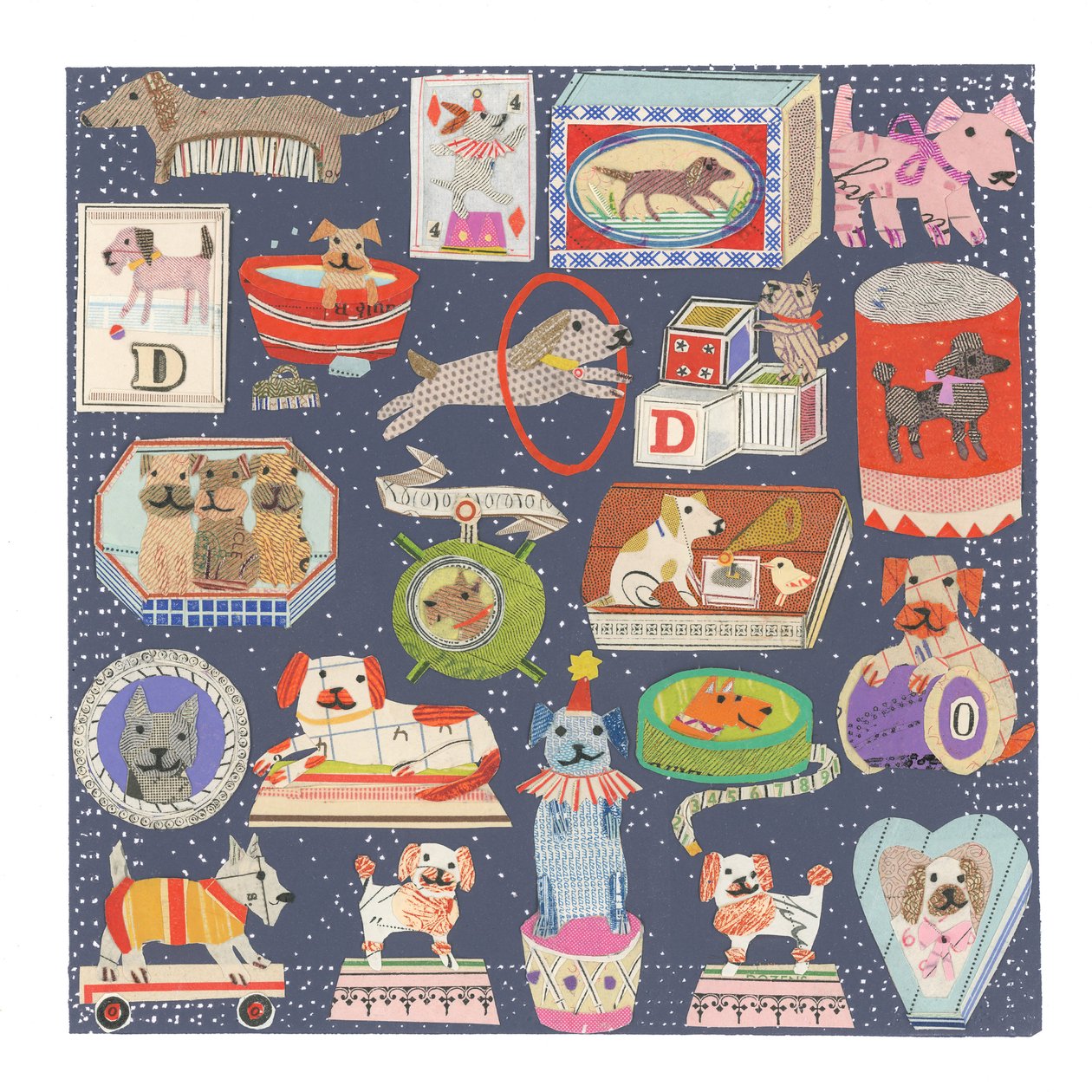 D Is For Dog, 2022 (leikkauskollaasi) tekijältä Sarah Battle