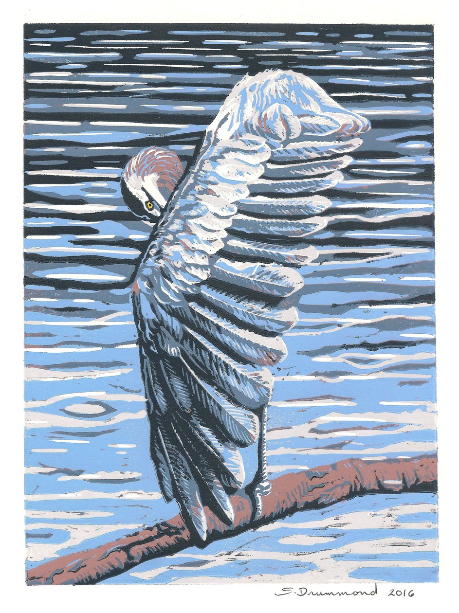 Heijastus, 2016 (maalaus) tekijältä Sarah Drummond