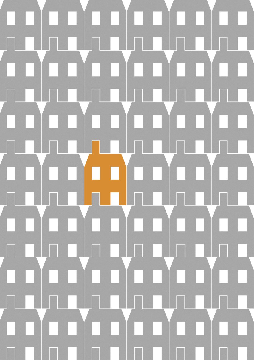 Grey Paper House_Large, 2020 (digitaalinen) tekijältä Sarah Evans