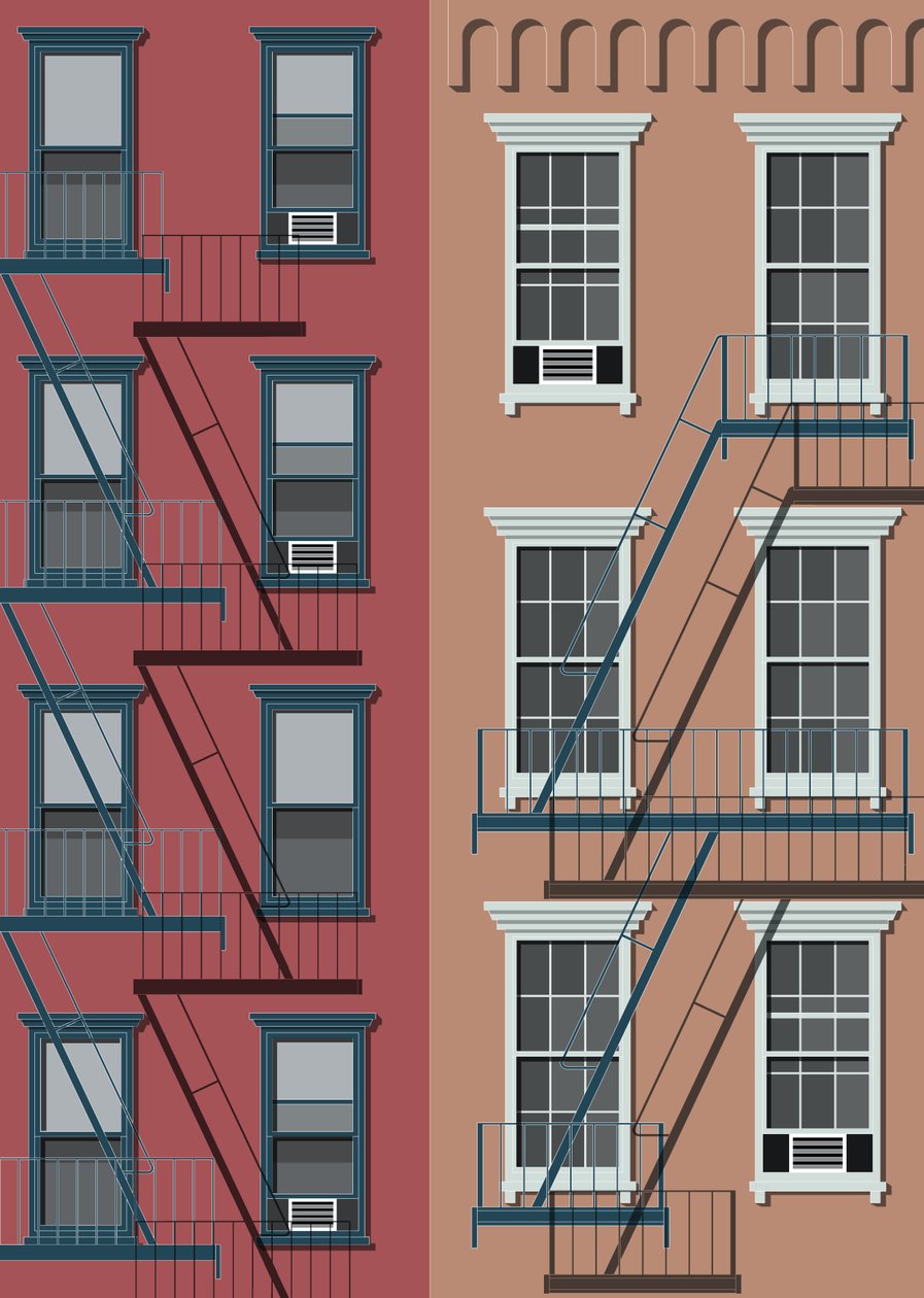 New York Town House, 2017 (digitaalinen) tekijältä Sarah Evans
