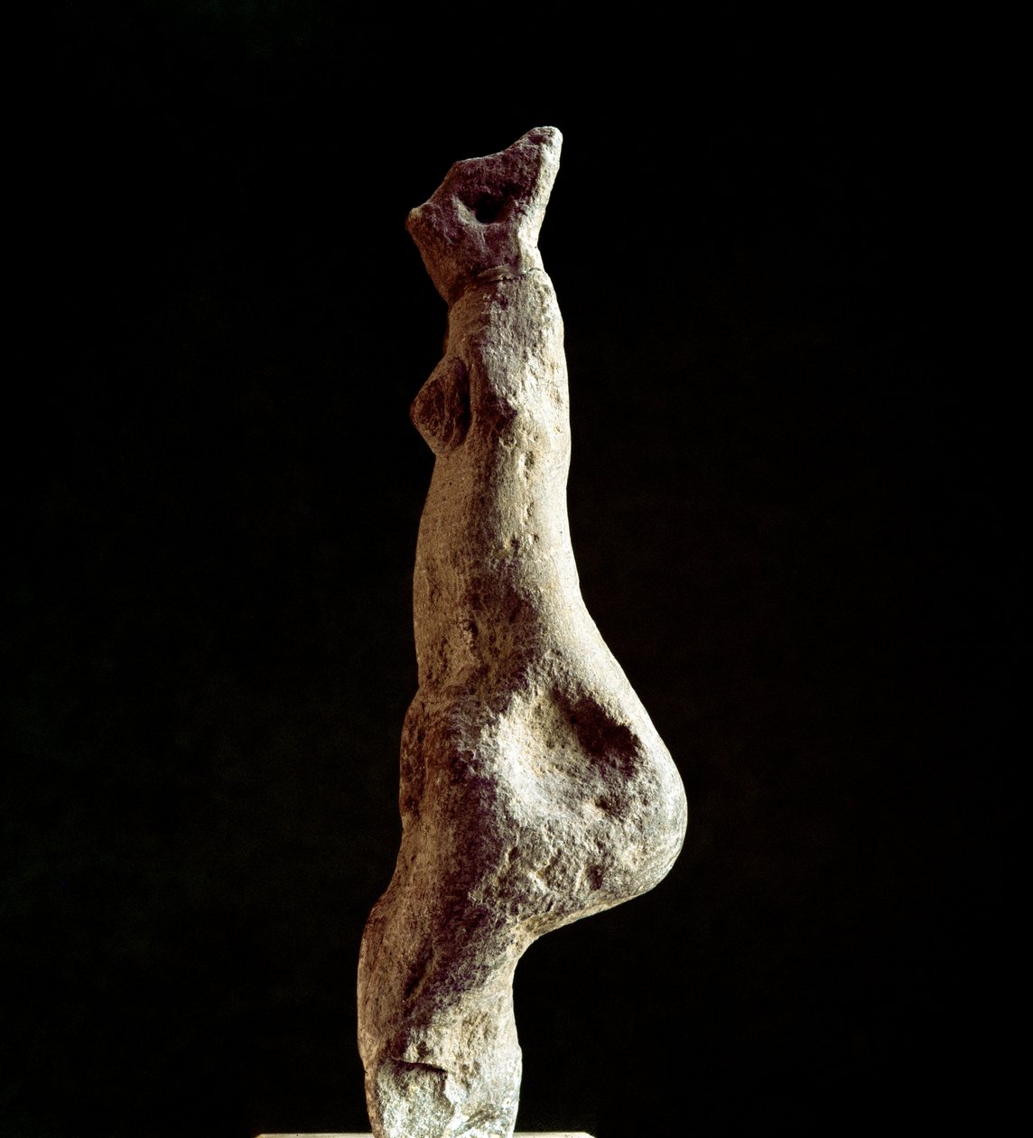 Nuraginen kulttuuri (nuraghi) Sardinia: Venus steatopigic (alaselän muoto) kalkkikivipatsas (Venus de Macomer), peräisin Macomerista, lähellä Nuoroa. Perinteinen prenuraginen ajanjakso (25.-18. vuosisata eKr.) Eneoliittista. Cagliari, kansallinen arkeologi tekijältä Sardinia Nuragic Civilization