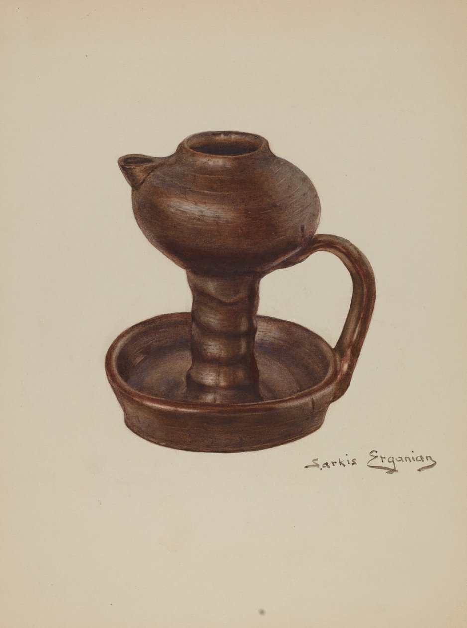 Rasvalamppu, c. 1939. tekijältä Sarkis Erganian