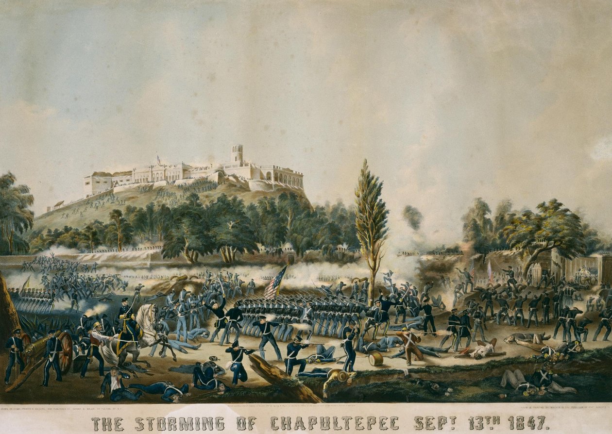 Chapultepecin myrsky 13. syyskuuta 1847 tekijältä Sarony and Major