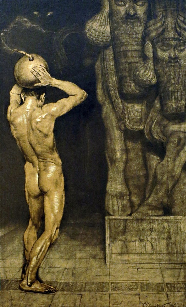 Anarkisti, 1894 tekijältä Sascha Schneider