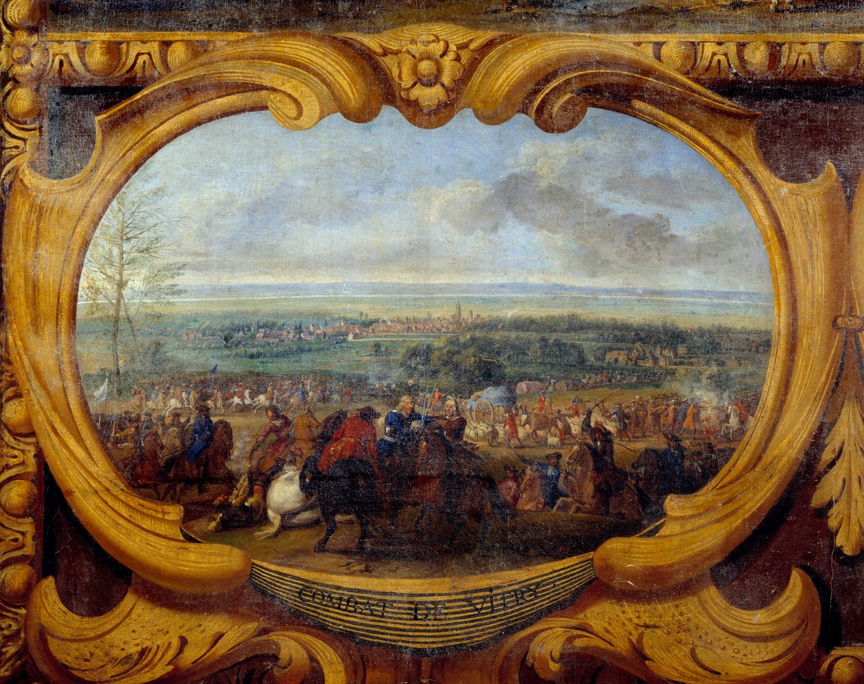 Louis II of Bourbon, Conden prinssi (Bourbon-Conde) (Grand Conde) (1621-1686), Vitry Detailin taistelu - Vapahtaja Le Conten maalaus (Leconte, Le Comte, Lecomte) (1659-1694) 17. vuosisadan Chantilly, Musee Conde tekijältä Sauveur Le Conte