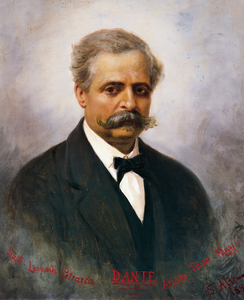Italian kirjallisuuskriitikon ja historioitsija Francesco De Sanctisin (1817-83) muotokuva, Saverio Altamura tekijältä Saverio Altamura