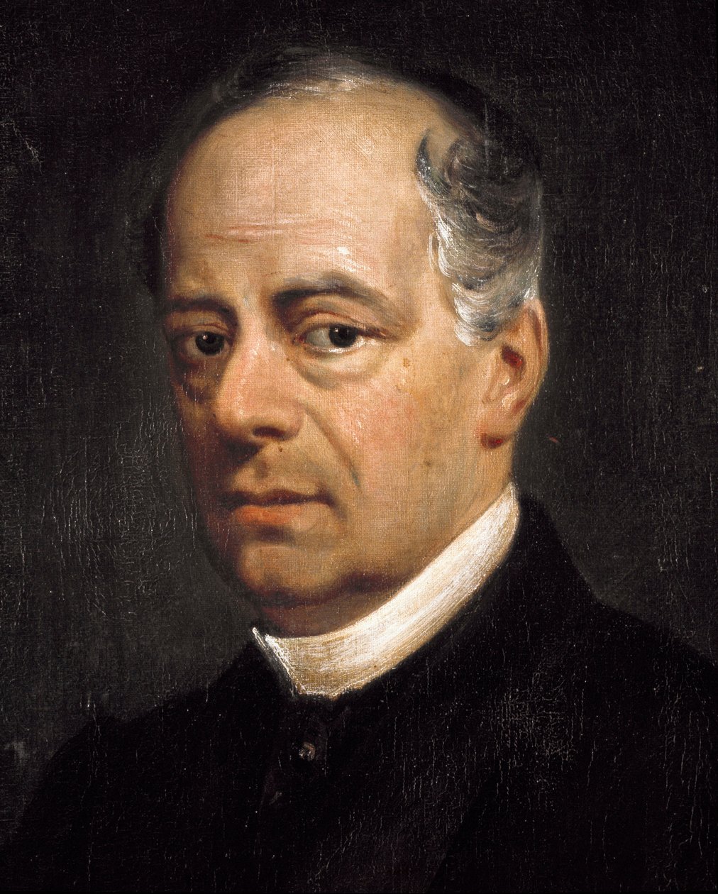 Risorgimento: "" Italian patriootin Carlo Poerion (1803-1867) muotokuva "" Yksityiskohta. Francesco Saverio Altamura (1822-1897) maalaus Napoli, San Martinon kansallismuseo tekijältä Saverio Altamura
