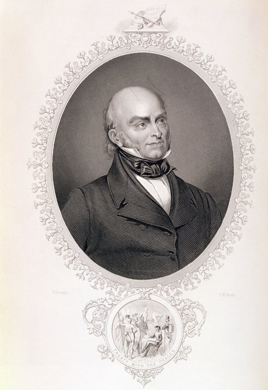 John Quincy Adams, "The History of the United States", voi. II, Charles Mackay, kaiverrus T.W. Metsästää tekijältä Savinien Edme Dubourjal