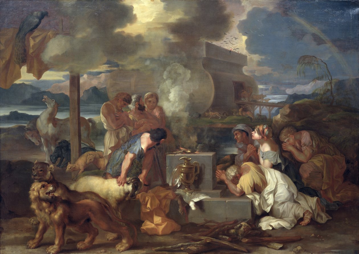 Nooan uhri, noin 1640 tekijältä Sébastien Bourdon