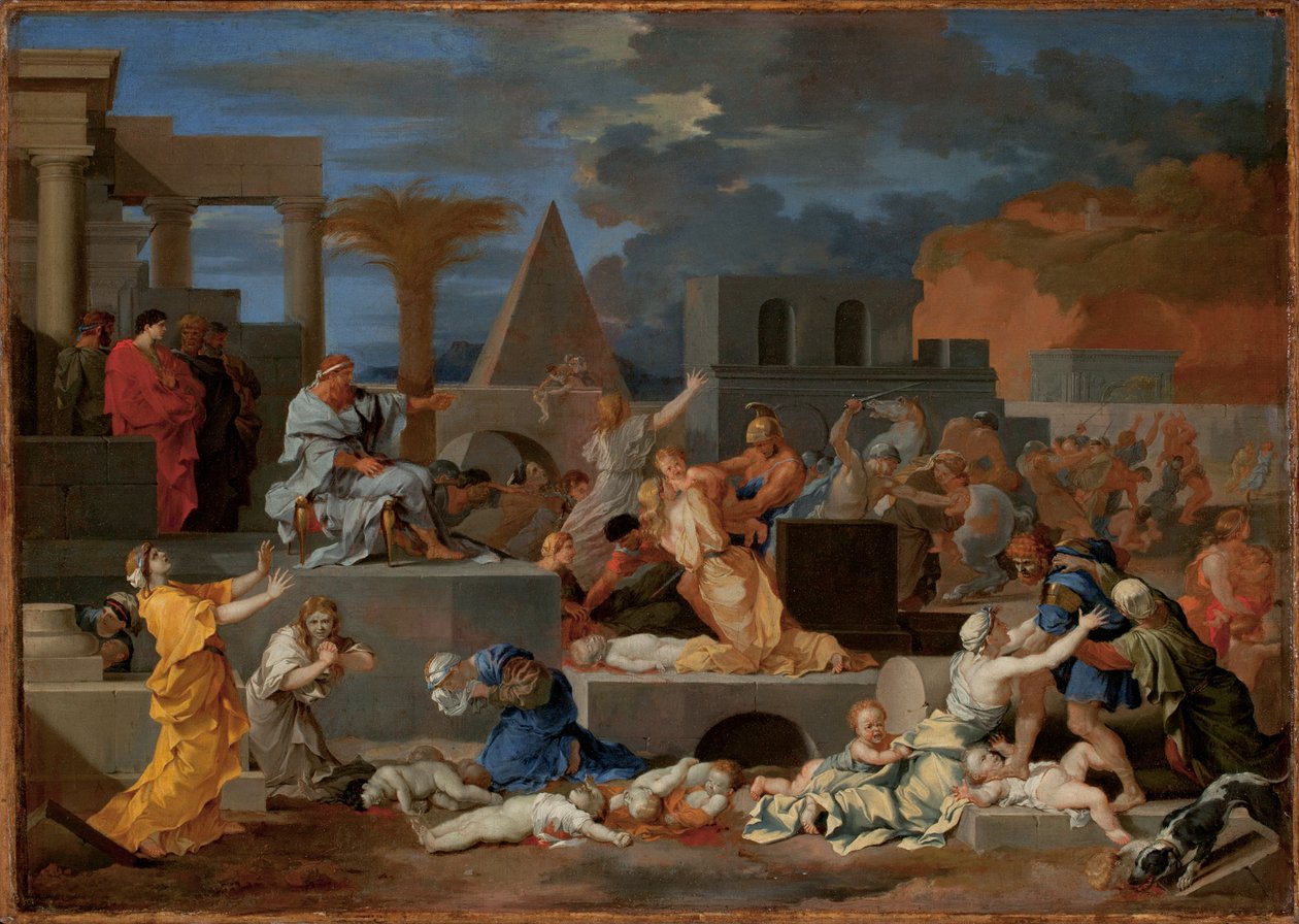 The Massacre of the Innocents (öljy kankaalle) tekijältä Sébastien Bourdon
