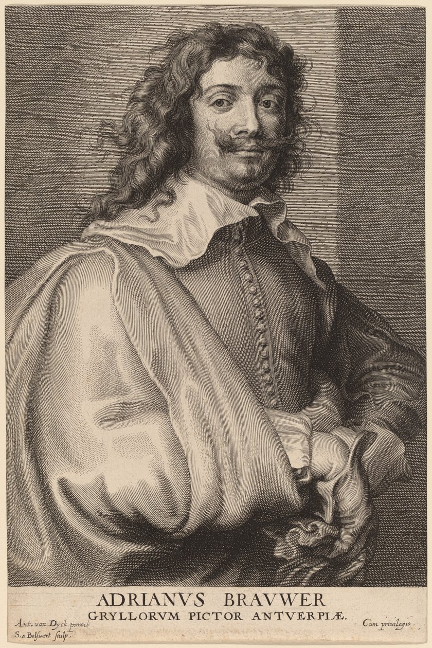 Adriaen Brouwer tekijältä Schelte Adams Bolswert after Sir Anthony van Dyck