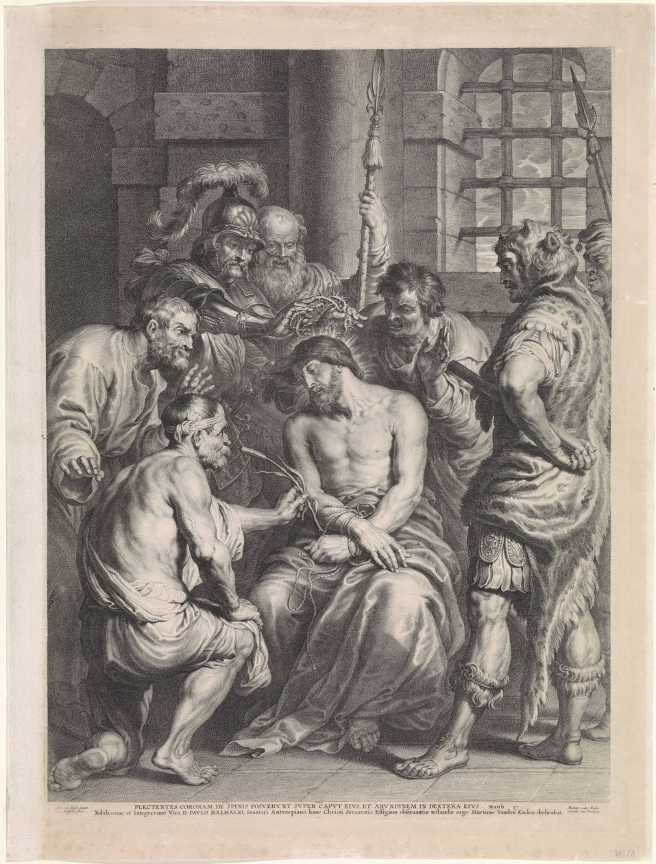 Kruunataan Kristuksen orjantappuroilla tekijältä Schelte Adamsz. Bolswert