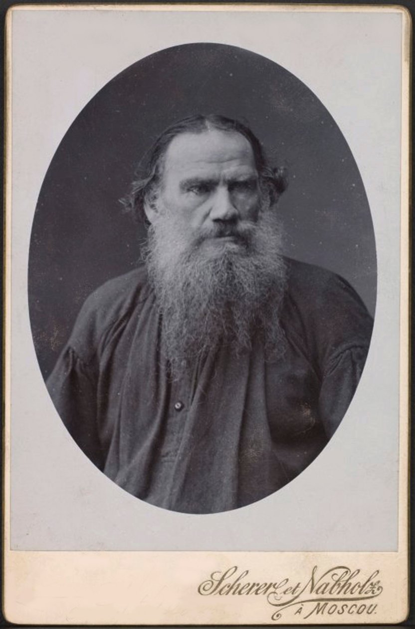 Leo Tolstoi, venäläinen kirjailija, 1900 tekijältä Scherer Nabholz and Co