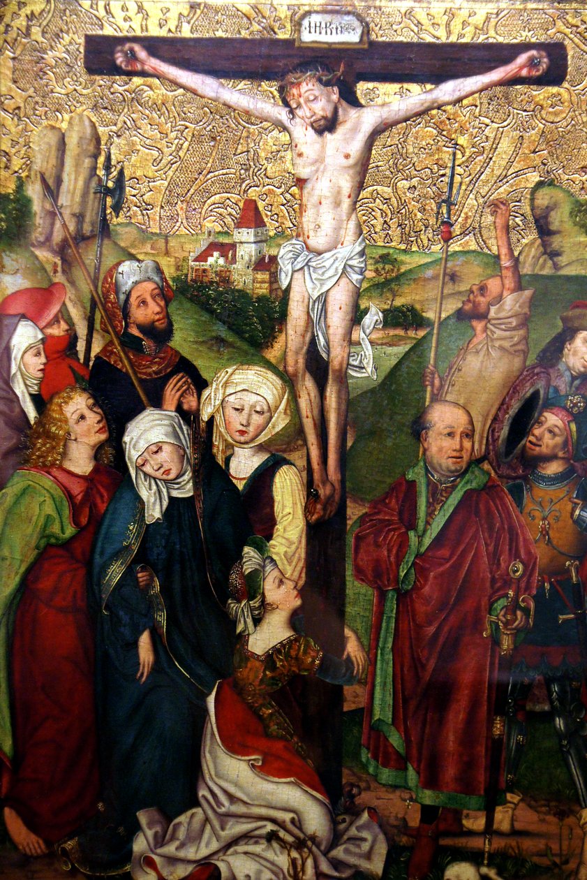 Kreuzigung und Beweinung Christi, um 1490 tekijältä School of Michael Wolgemut