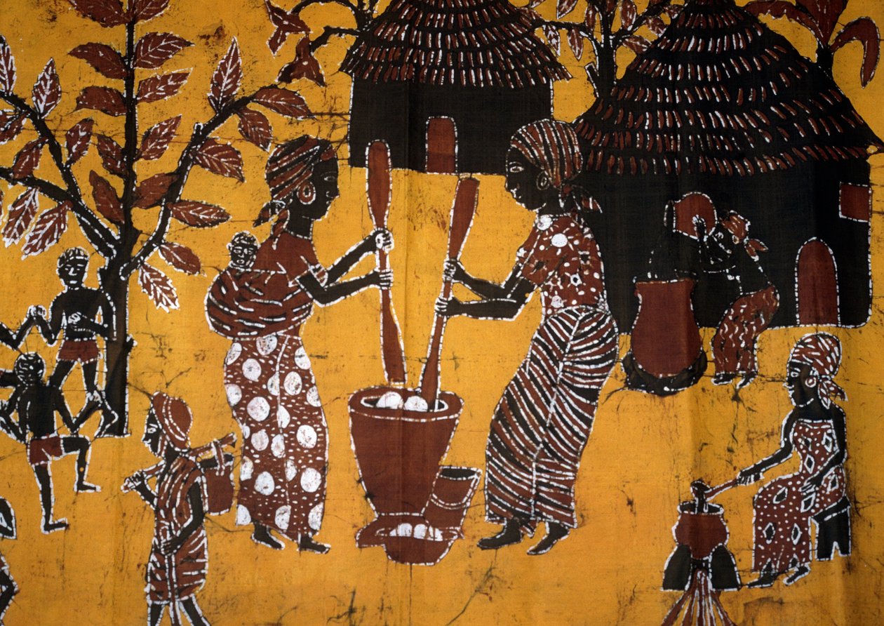 Batiikkitekniikalla tehty kangas, Togon käsitöitä tekijältä School African