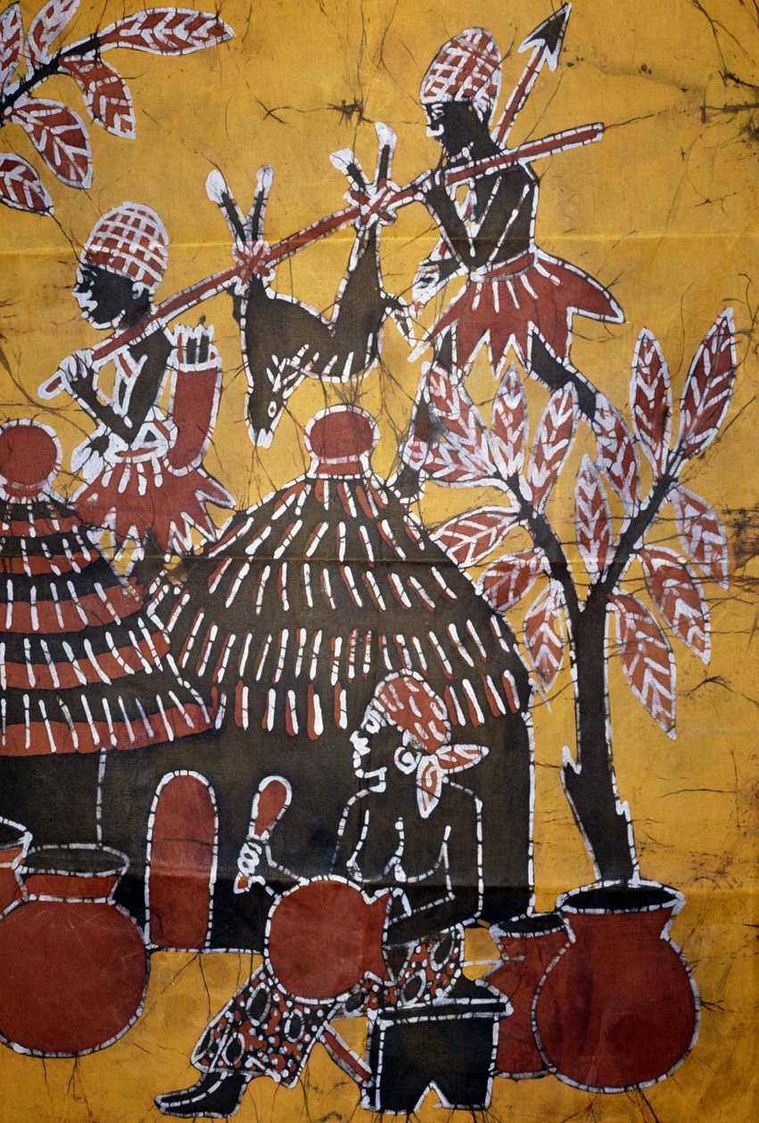 Batiikkitekniikalla tehty kangas, Togon käsitöitä tekijältä School African