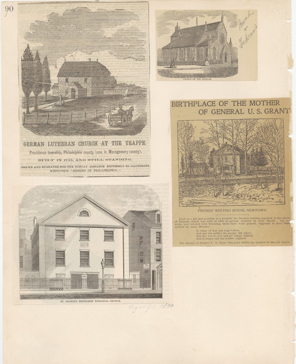Castner Scrapbook v.22, Churches 1, sivu 90 (litho) tekijältä School American