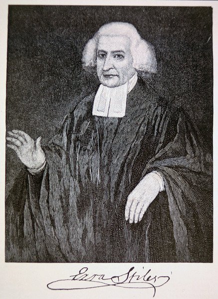 Ezra Stiles, John Trumbullin maalauksen mukaan (litho) tekijältä School American