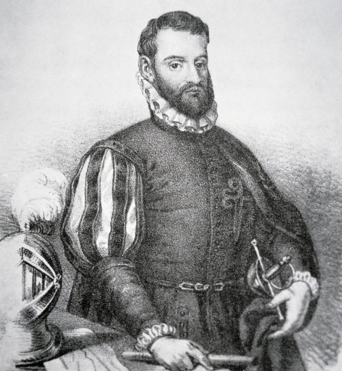 Pedro Menendez de Aviles (litho) tekijältä School American