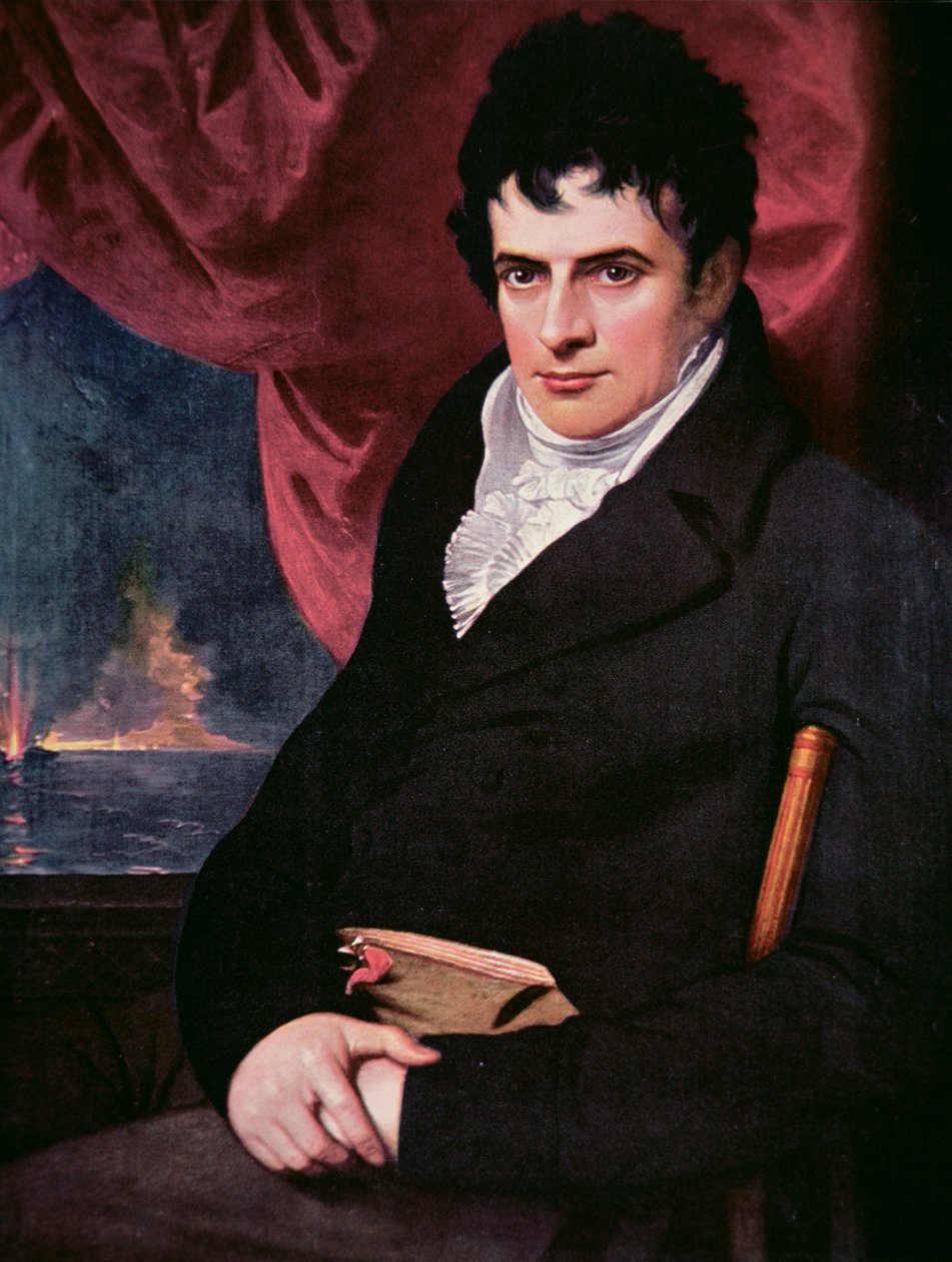 Robert Fulton (1765-1815) (öljy kankaalle) tekijältä School American