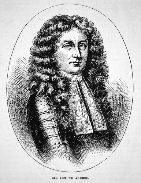 Sir Edmund Andros (litografia) tekijältä School American