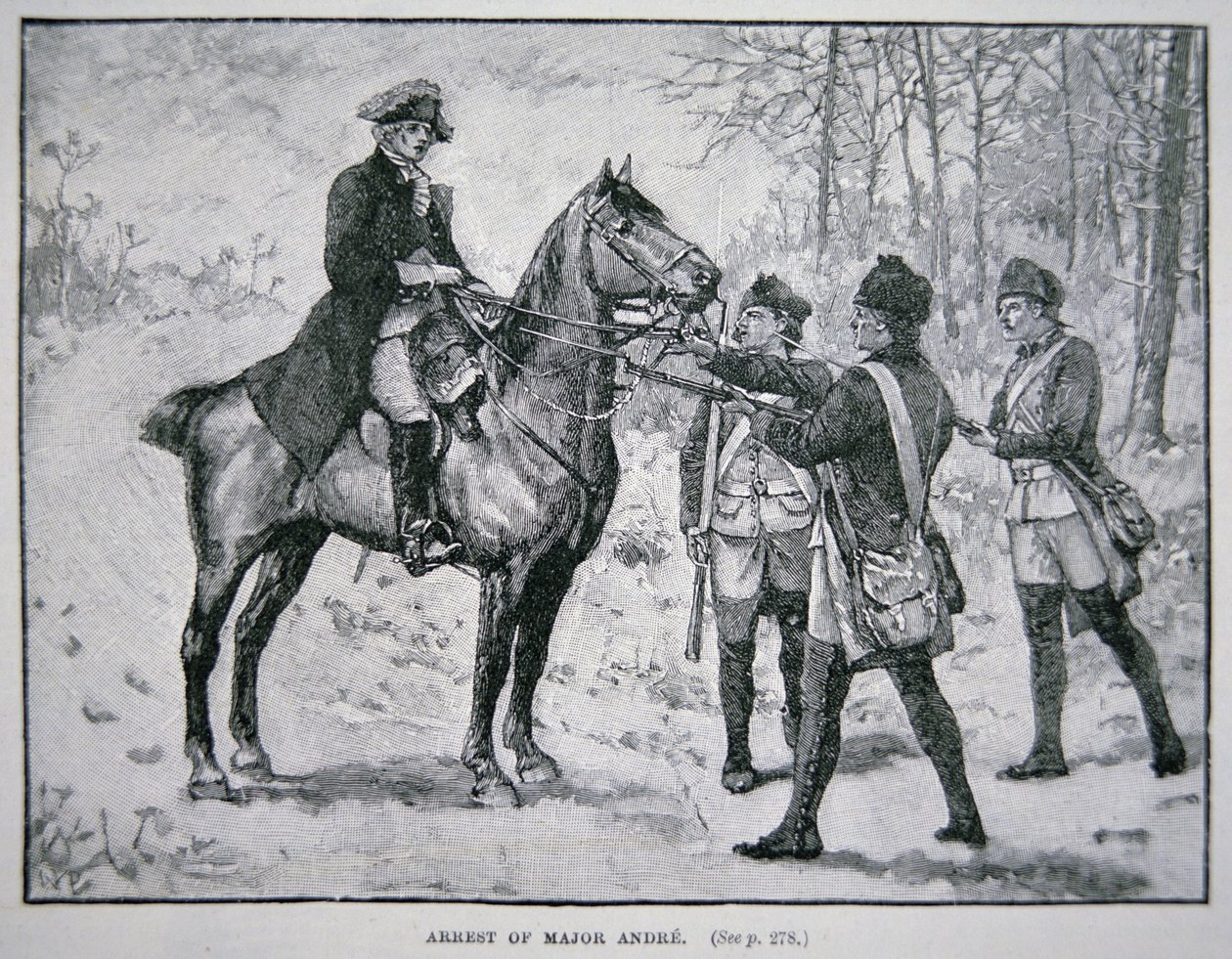 Majuri John Andren vangitseminen (litho) tekijältä School American