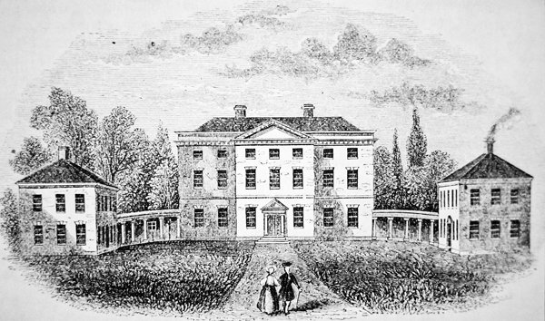 Pohjois-Carolinan kuvernööri Tryonin palatsiasunto (litho) tekijältä School American