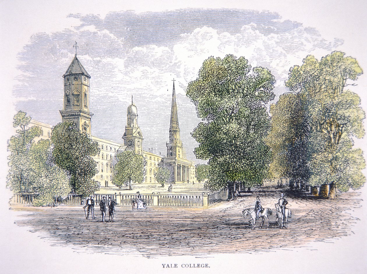 Yalen yliopisto, New haven, Connecticut (värilitro). tekijältä School American