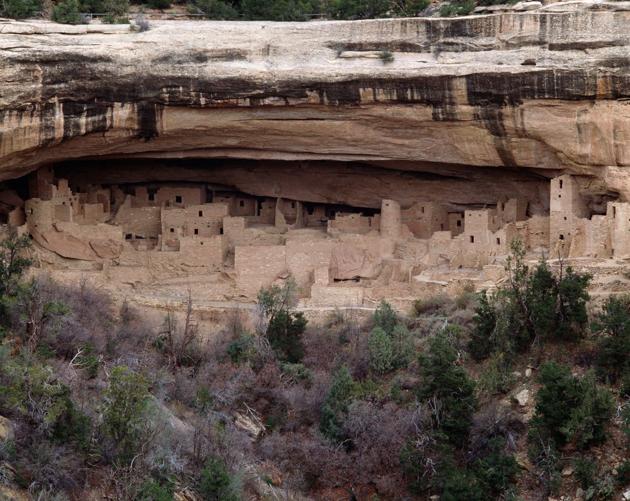 Näkymä Cliff-palatsin alueelle (1993, valokuvaus) tekijältä School Anasazi