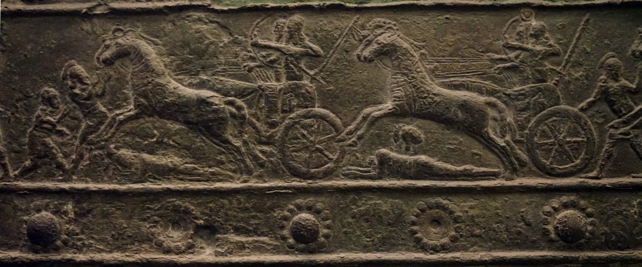 Balawatin portit muinaisesta Assyrian valtakunnasta (matalareliefi). tekijältä School Assyrian