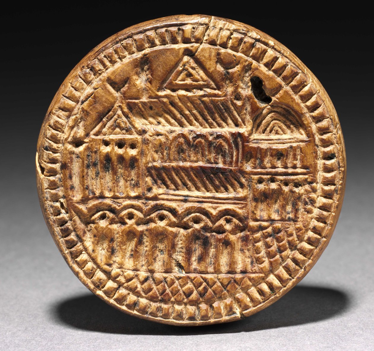 Muotti Eulogia-leipälle, 600-900-luvut (puu) tekijältä School Byzantine