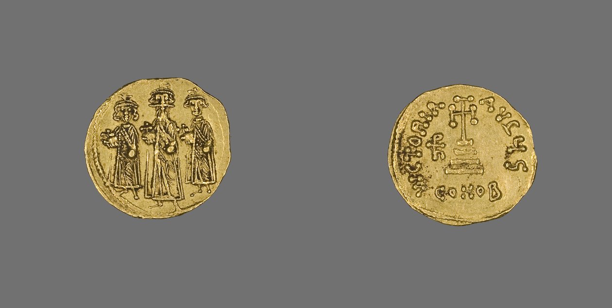 Herakleioksen Solidus (kolikko), 638 jKr - 641 jKr (kulta) tekijältä School Byzantine