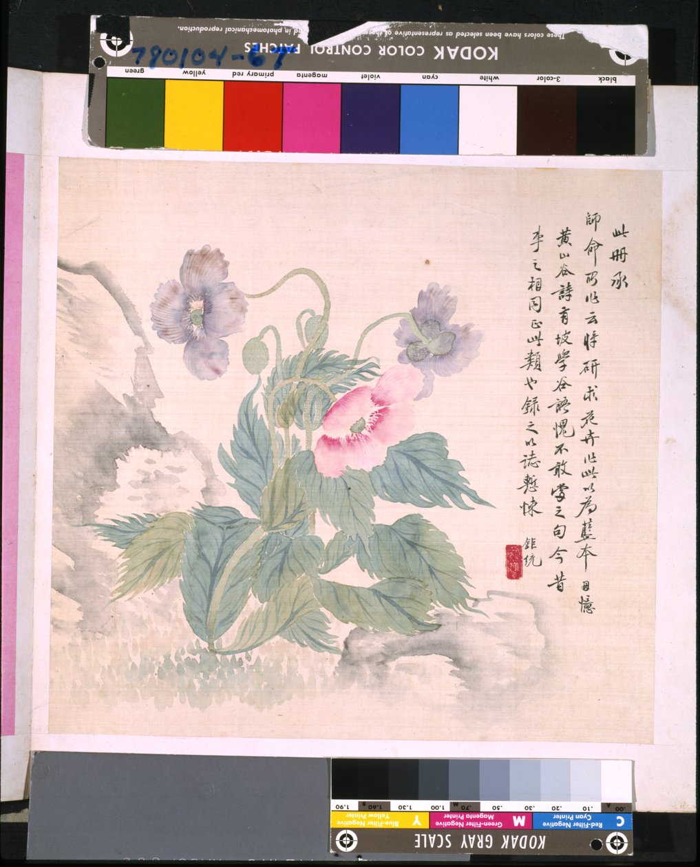 Album Of Flowers And Birds, päivämäärä tuntematon (tussi ja väri silkille). tekijältä School Chinese
