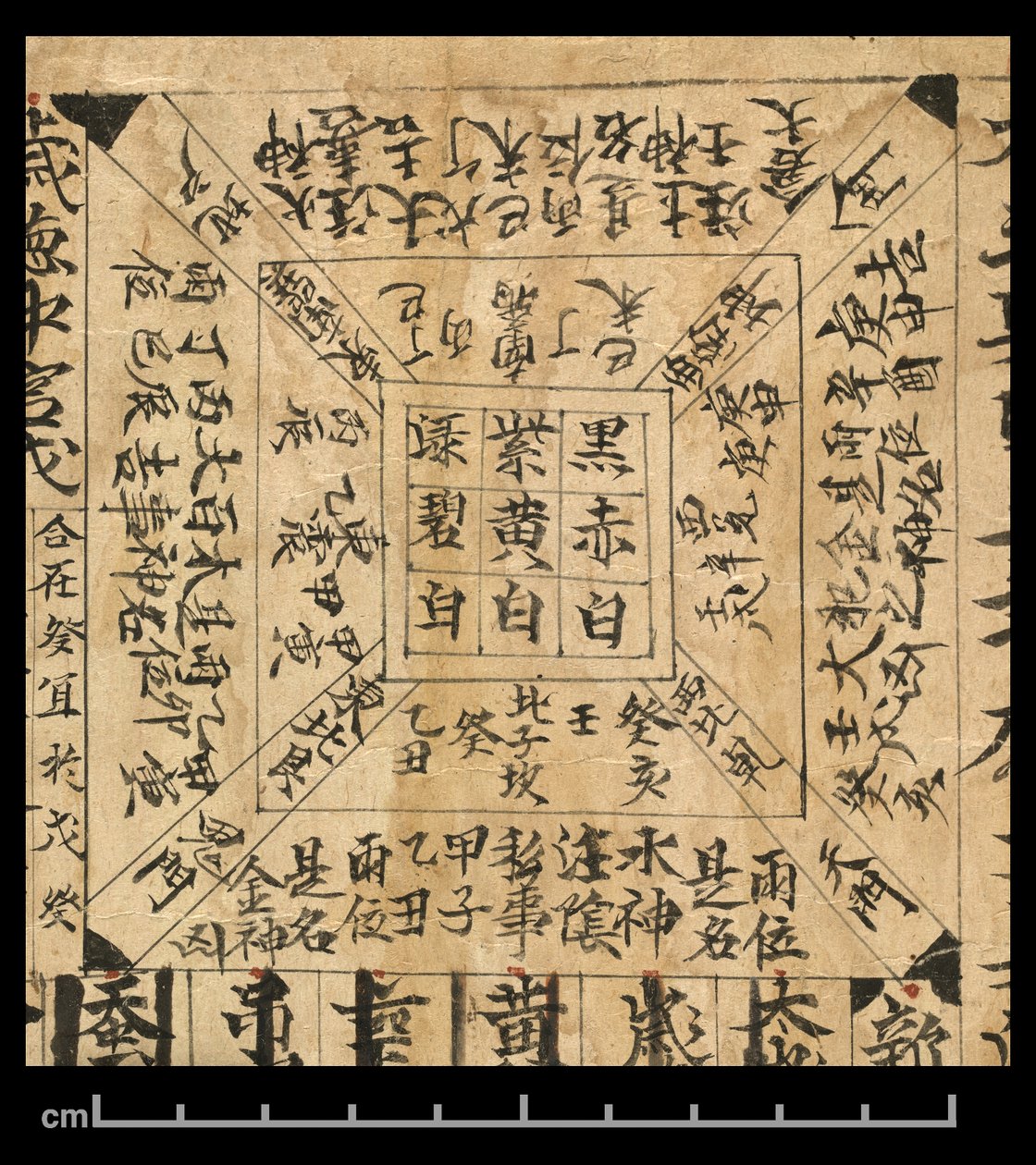 Almanakka AD 978, Dunhuang Mogao, Kiina, n. 978 (muste paperille) tekijältä School Chinese